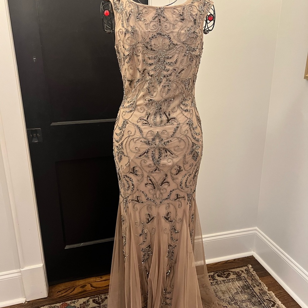 Adrianna Papell Size 4 Elegant Embellished Evening Gown